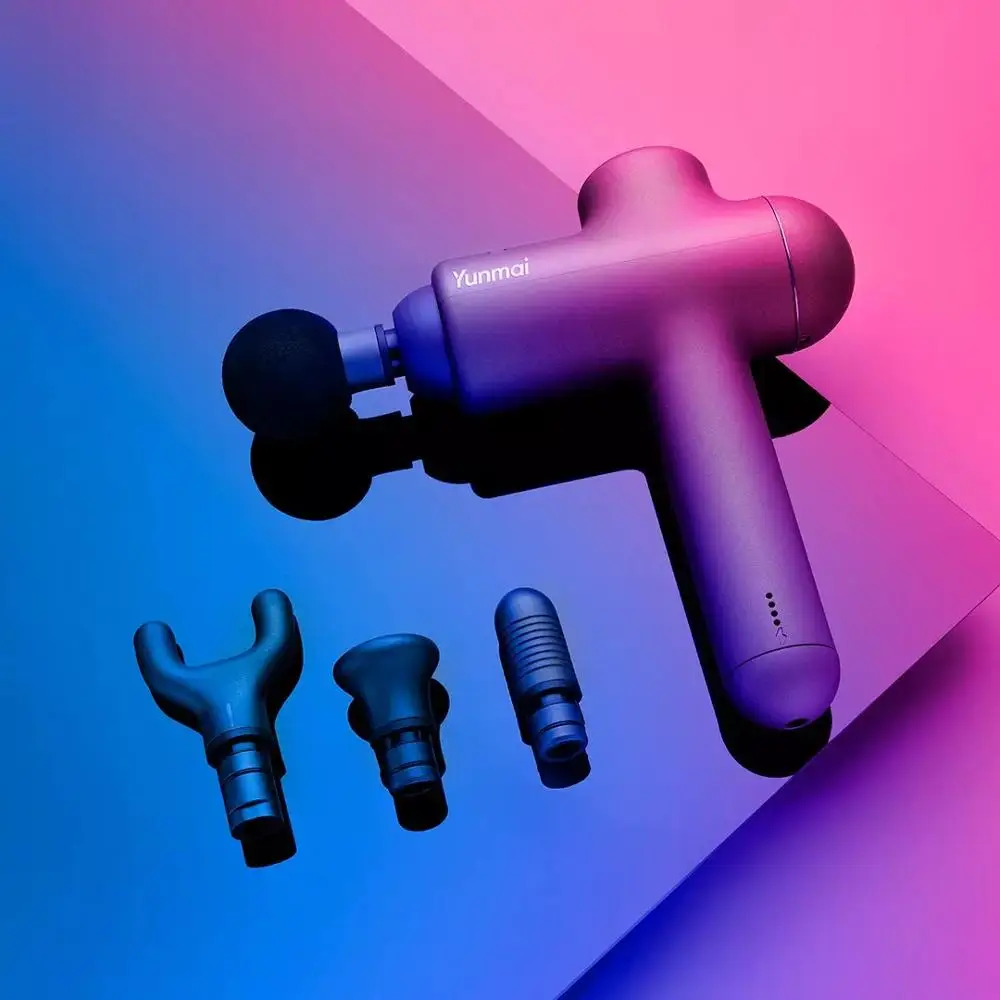 Черный Xiaomi Yunmai Muscle Massage Pistol Deep Tissue Massage Therapy Muscle Pain After Workout Exercise Slimming Fitness Relief - Цвет: Черный