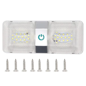 

12V 48LED RV Ceiling Dome Light RV Bright Interior Lighting Trailer Lights for Outdoor Camper RV