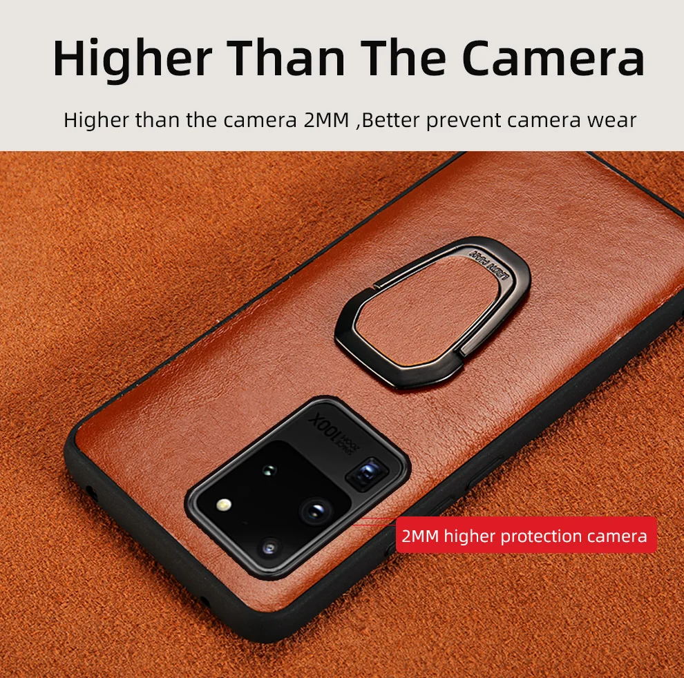 Luxury leather Magnetic Case For Samsung Galaxy Phones