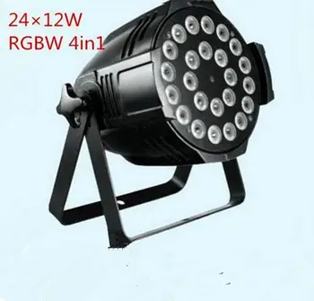 

LED par 24x12W RGBW 4in1 Quad LED Par Can Par64 led spotlight lighting stage light dmx light dj projector wash LED par