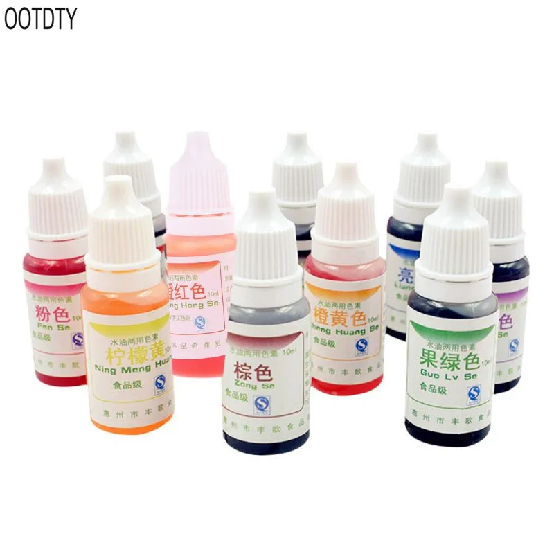 

OOTDTY Dyeing Pigment Slime Crystal Mud UV Resin Dyeing Water Oil Dual Use Pigment DIY Craft