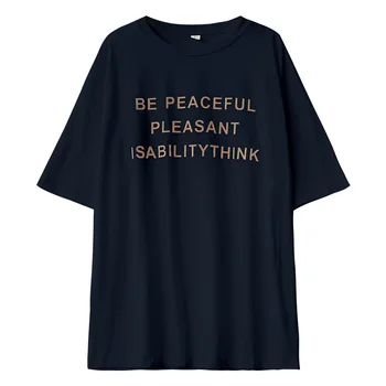 

2020 WOMEN NEW spring new Korean version of loose casual letter printing round neck pullover short-sleeved T-shirt female T