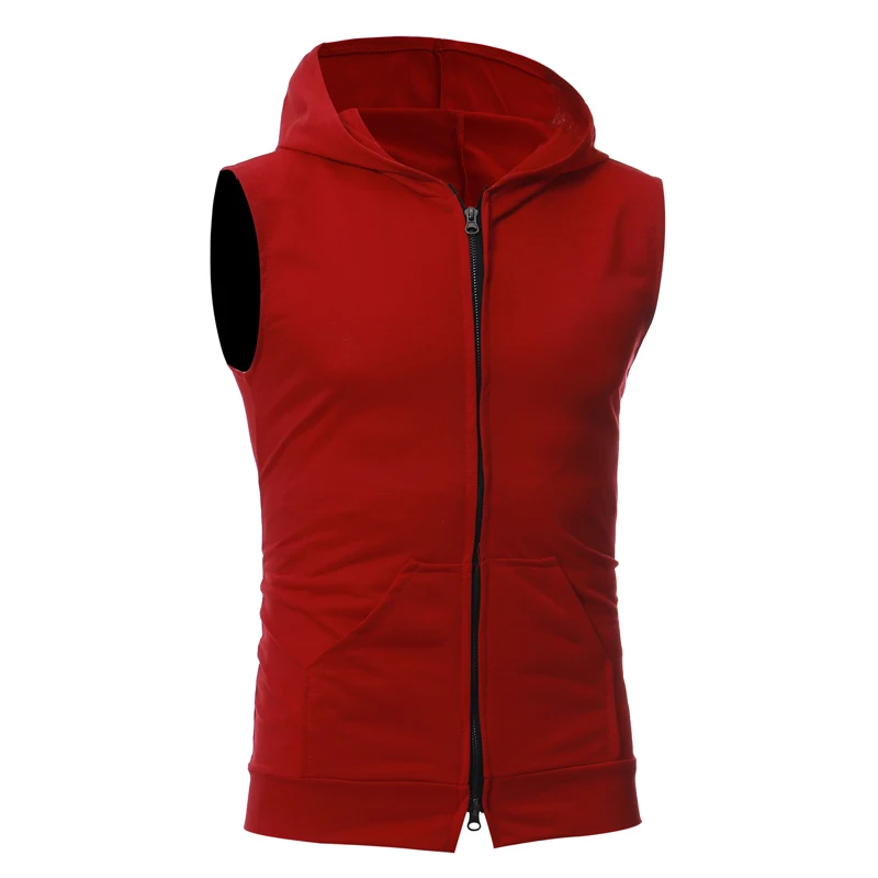 Мужской жилет тонкая куртка мужская жилетка Повседневная без рукавов кепка
