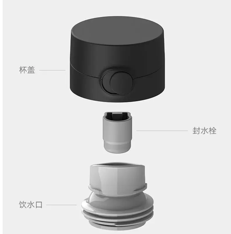 xiaomi бытовой стакан для воды 2 бизнес стол красота чашка путешествия портативный 480 мл лайнер 316L нержавеющая сталь чашка для горячей воды