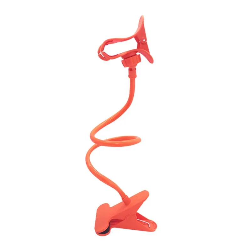 Портативный гибкий, для мобильных телефонов с держателем с завязками на шее без застежки Цепочки и ожерелья Кронштейн 360 градусов держатель для телефона для iPhone Xiaomi huawei - Цвет: Прозрачный