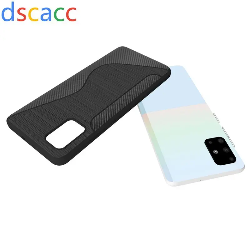 DSCACC S line TPU чехол для Samsung S10e S10 Plus M30 Galaxy A51 A40 A50 A70 A20E A6S A9s A9 Star Pro A7 J6 PLUS 100 шт.|Бамперы| |