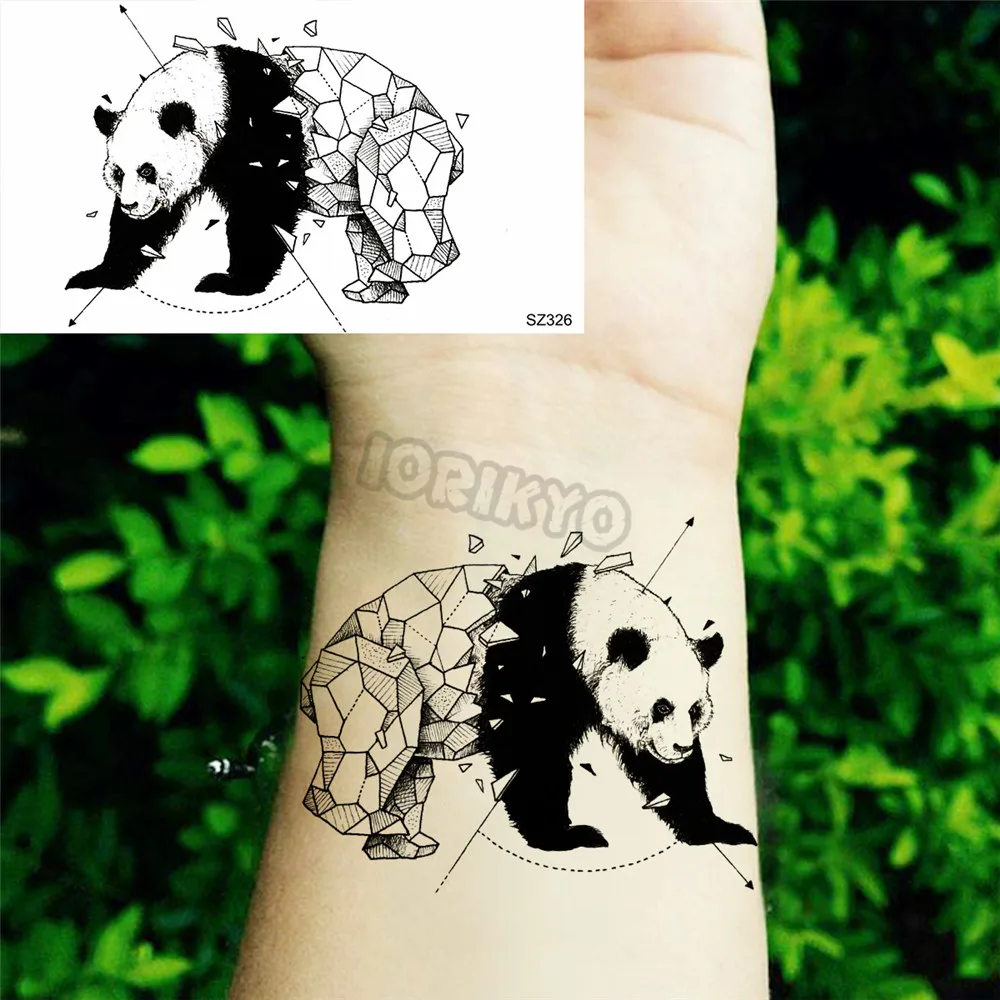 Temporary Tattoos Tattoo Sticker for Women Girls Dinosaur Panda Whale T-Rex Waterproof