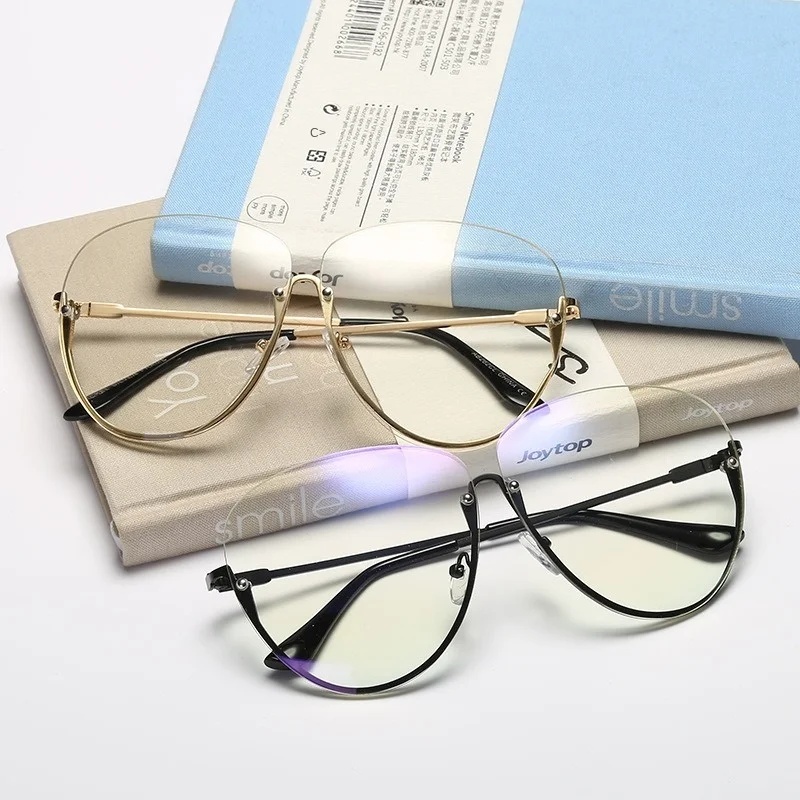 

2020 new fashion big-frame glasses, trendy rimless sunglasses, trendy sunglasses, personality, men and women, the same style