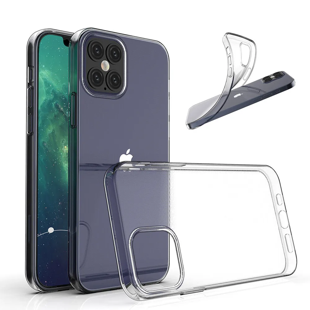 Прозрачный мягкий силиконовый чехол из ТПУ для iPhone 12 5 4 12Pro 12Max 6 1 SE 2020 XR XS X 11 Pro Max 7 8