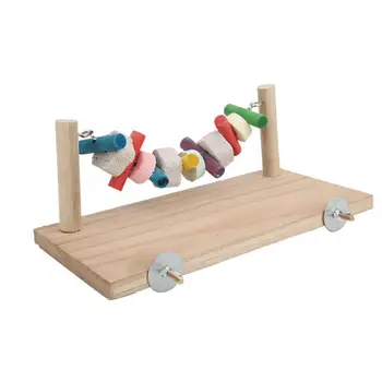

Multifunction Wood Jumping Platform Anti Bite Chewing Toy for Hamster Rabbit Chinchilla Bird Accessories