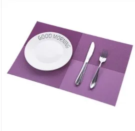 BeiLang Современный ПВХ безвредный ПВХ для окружающей среды placemate нескользящий коврик для стола - Цвет: Фиолетовый