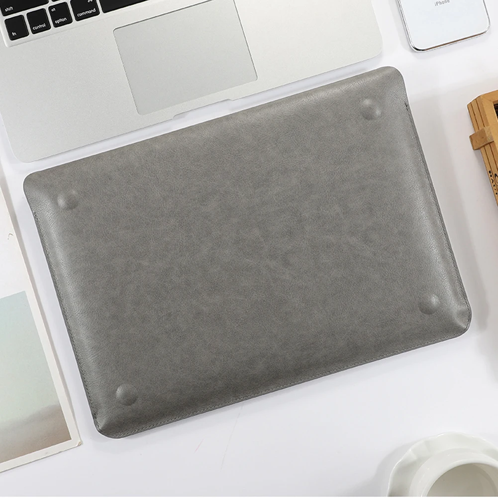 PU кожаный чехол для ноутбука Macbook AIR 13,3 сумка ультра тонкий чехол для ноутбука Macbook AIR 13,3 / - Цвет: Gray