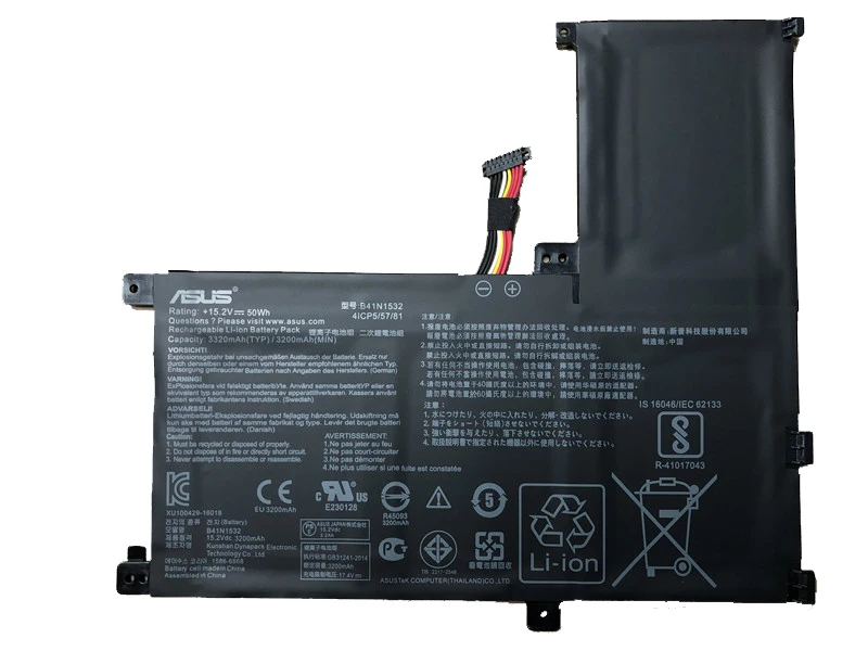 Встроенный аккумулятор для ноутбука ASUS UX560 UX560UA Q504UA B41N1532