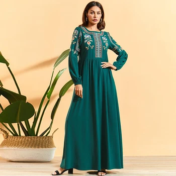 

Ramadan Eid Mubarak Abaya Turkey Embroidery Hijab Muslim Dress Islamic Clothing For Women Dubai Kaftan Ropa Musulmana Para Mujer