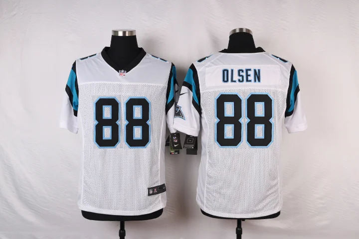 Многоцветный Stitiched, Carolina, Cam Newton, Josh Norman, Luke Kuechly, Greg Olsen, Kelvin Benjamin Jersey - Цвет: Многоцветный