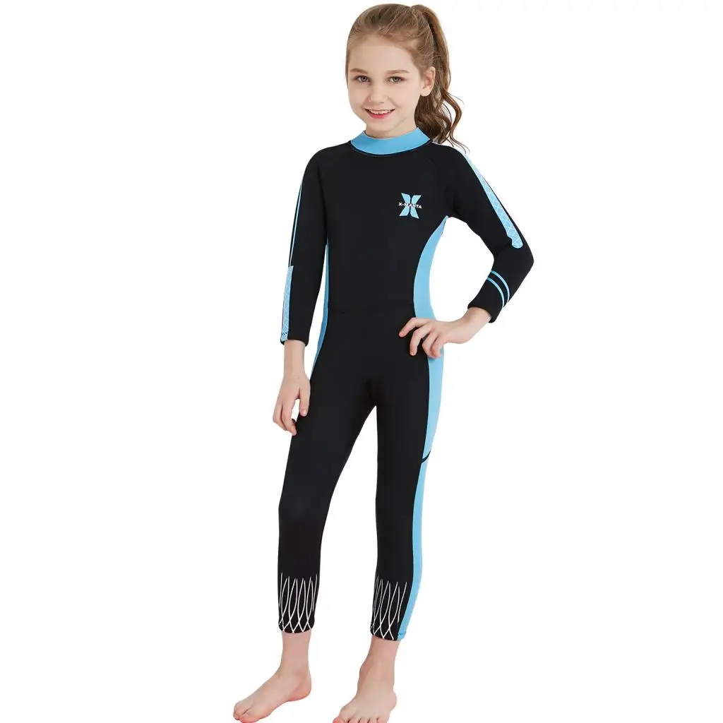 2.5MM Neoprene Wetsuits Kids Swimwears Diving Suits Long Sleeves One Pieces Full Body Wetsuit Surfing Swimwear Diving Suits 