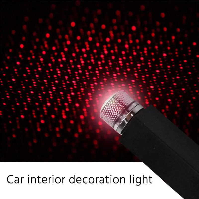  1PCS Car Roof Lamp Romantic USB Night Light Atmosphere Lamp Home Ceiling Five Colors Decorative Lig - 4000337212180