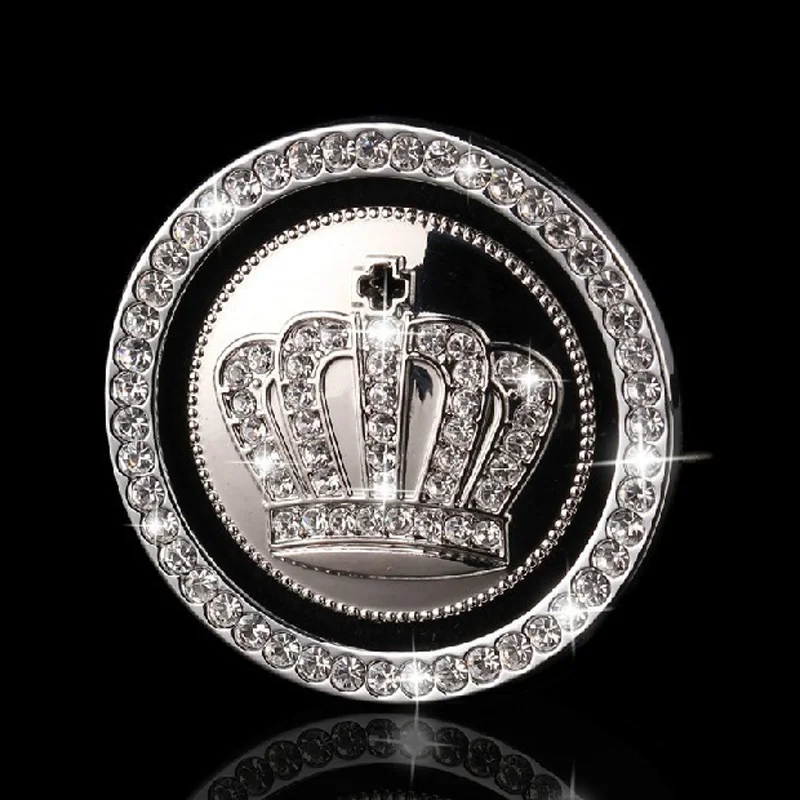 Crystal-Rhinestone-Car-Emblem-Sticker-Ring-Car-Auto-Start-Stop-Engine-Ignition-Button-Key-Knobs-Bling-Car-9
