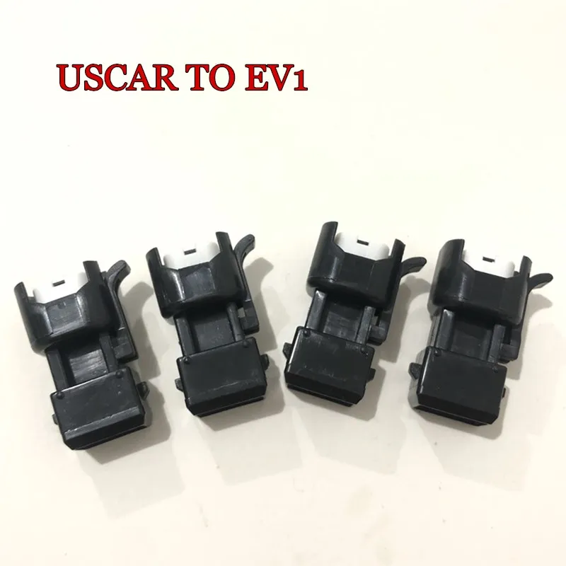 Solid type Uscar to ev1 adaptor ev1 to ev6 ev14 for bosch LS1 LS2 LS3 fuel injector connector hose coupler