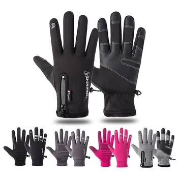 

Winter Thermal Ski Gloves Men Women Kids Fleece Touch Screen Snowboard Gloves Outdoor Waterproof Motorcycle Skiing Gloves New