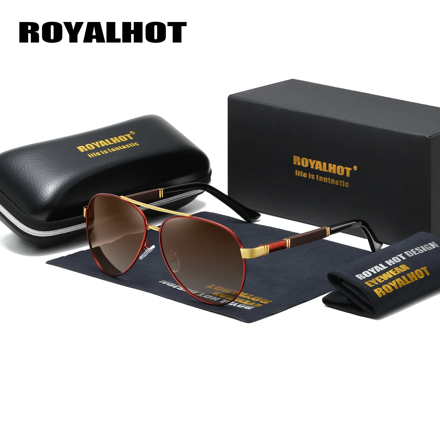 

RoyalHot Men Women Polarized Aloy Oval Fahsion Frame Sunglasses Driving Sun Glasses Shades Oculos masculino Male 900160