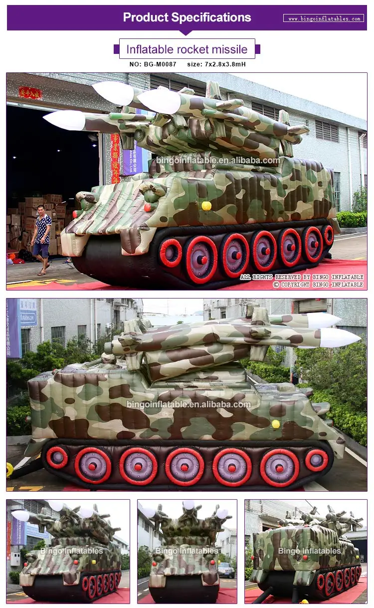 Настраиваемый 7x2,8x3,8 Метров Гигантский Надувной танк с модель ракеты для выставки или образования/надувной армейский Танк игрушки