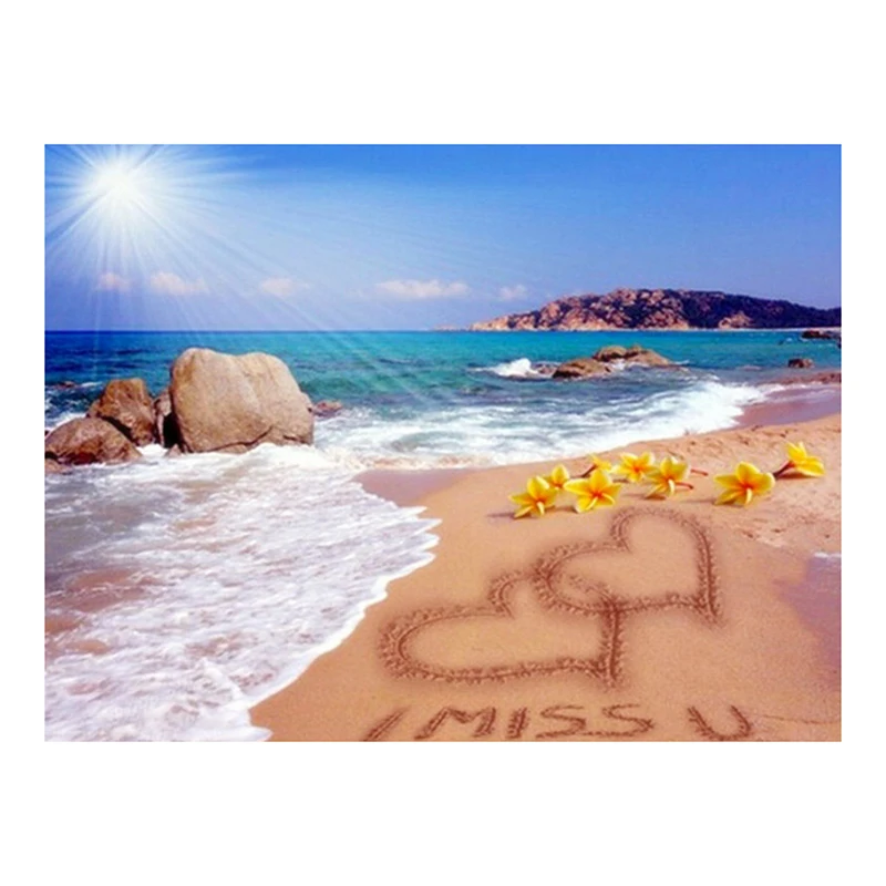 5D алмазная живопись сделай сам полноразмерная/круглая Алмазная вышивка Miss you