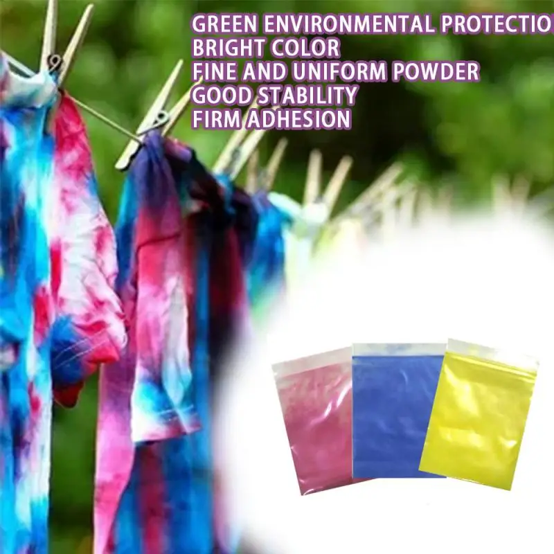 DIY Tie Dye Powder Fabric Textile Craft Arts Color Change Free Cooking