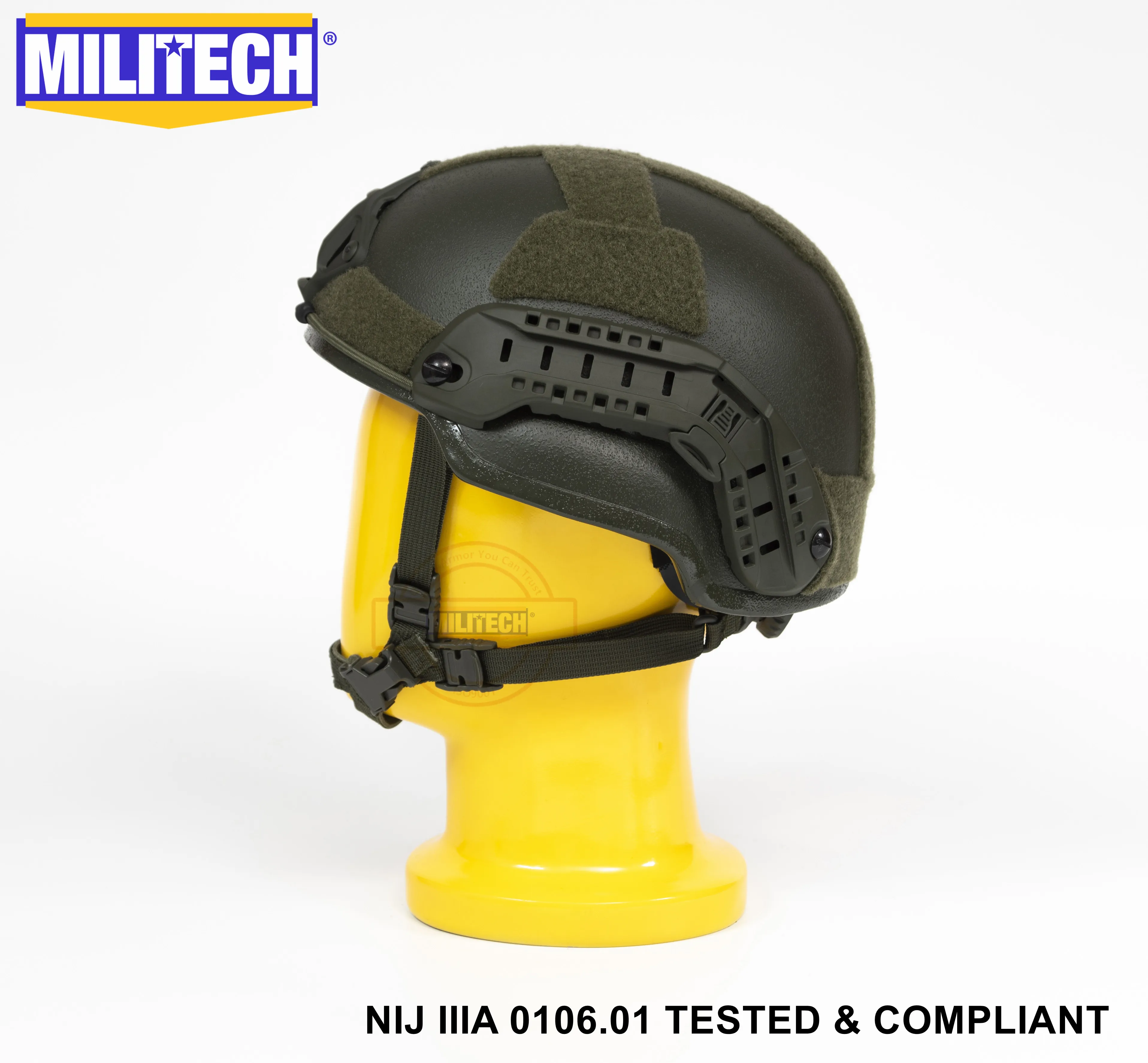 Militech NIJ Level IIIA 3A OD ARC Mid Cut Bulletproof Sentry XP Aramid баллистический шлем с пуленепробиваемый тактический комплект козырька