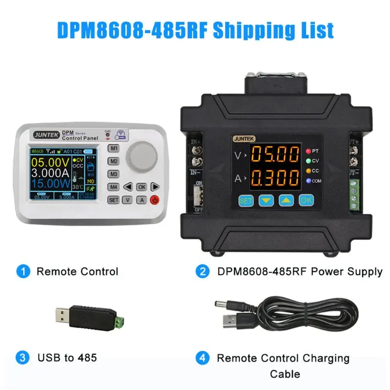 

DPM8608 Programmable Remote Control Power Supply Communication Constant Voltage Current DC-DC Step-down 0-60V 0-8A