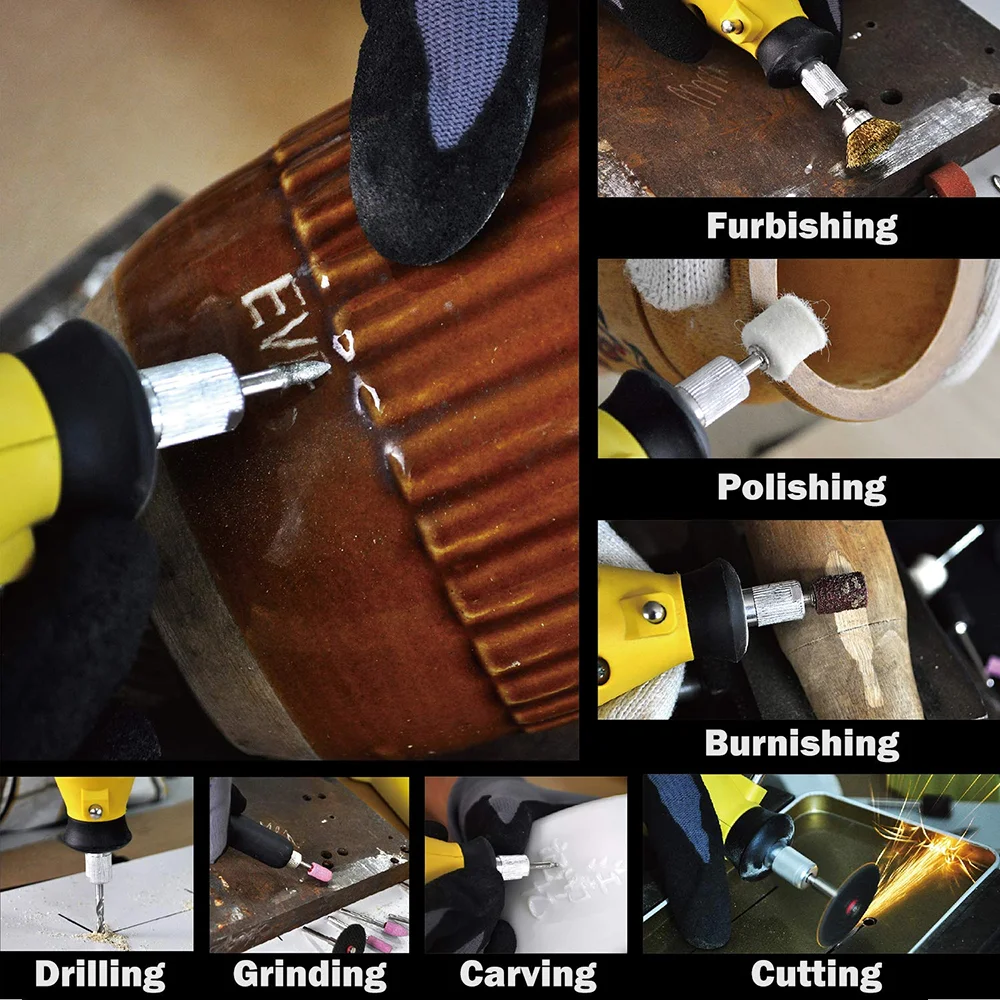 

Hot 276-piece Rotary Tool Accessories Kit 1/8-inch Diameter Shanks Universal Fitment for Easy Cutting Grinding Sanding Sharpenin