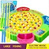 Electric Rotating Fishing Play Game Musical Fish Plate Set Magnetic Outdoor Sports Toys for Children GiftsKids Fishing Toys ► Photo 2/2