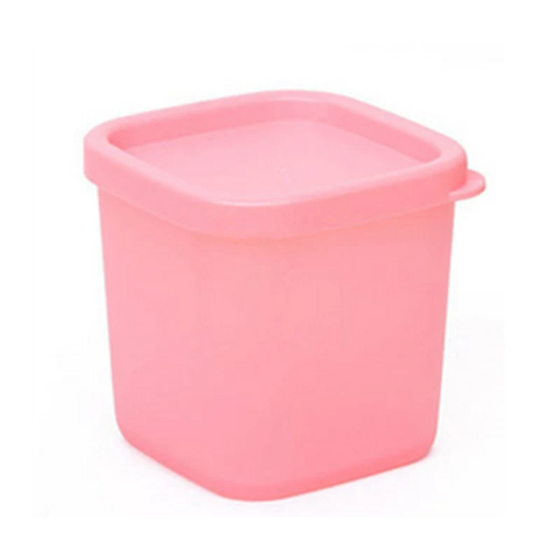 1 шт. Портативные Кухонные пластиковые мини-баночки с крышкой крышки фрукты коробка для бобовых приправ перец банка для специй контейнер для хранения - Цвет: pink