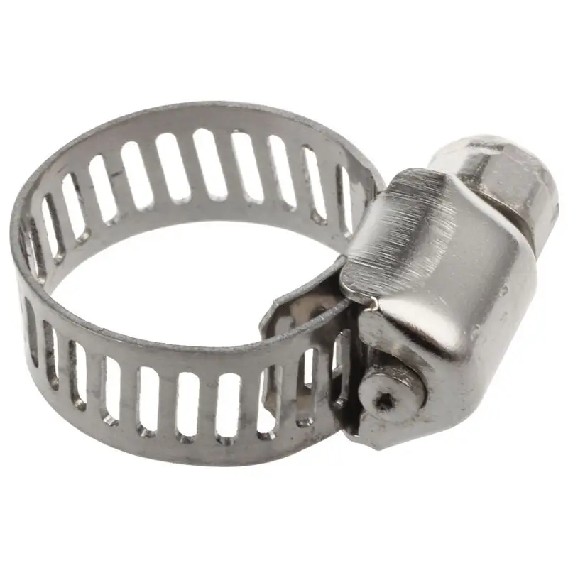 16 Pcs Stainless Steel Adjustable Car Fuel Hose Clamp Pipe Sealing Clip 6-12 Mm