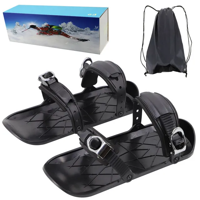 2021 New Upgrade 3.0 Stable Mini Ski Skates Adjustable Binding Skiboard Snowfeet Shoes Cross-country Skis Alpine Skis Snow Sled Model 1.0