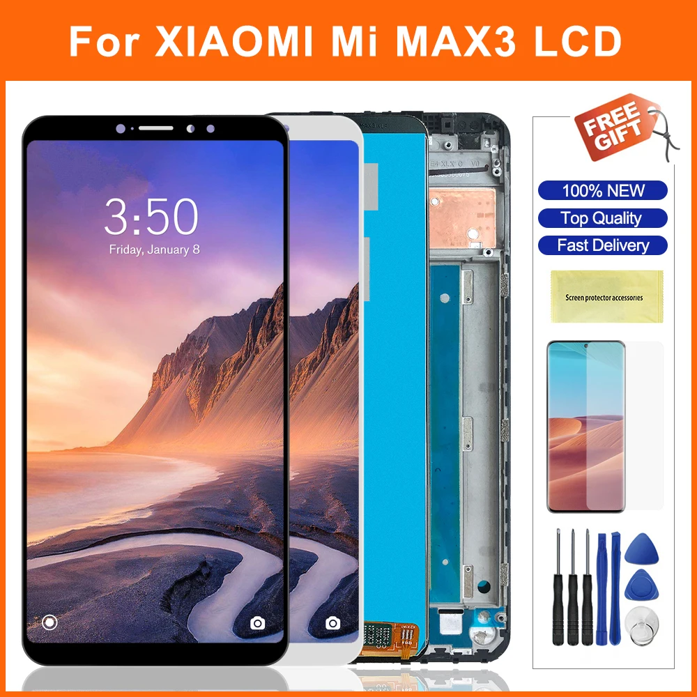 6 9 &quotЖК экран для Xiaomi Max 3 Mi ЖК дисплей Max3 сенсорный панель дигитайзер в сборе с