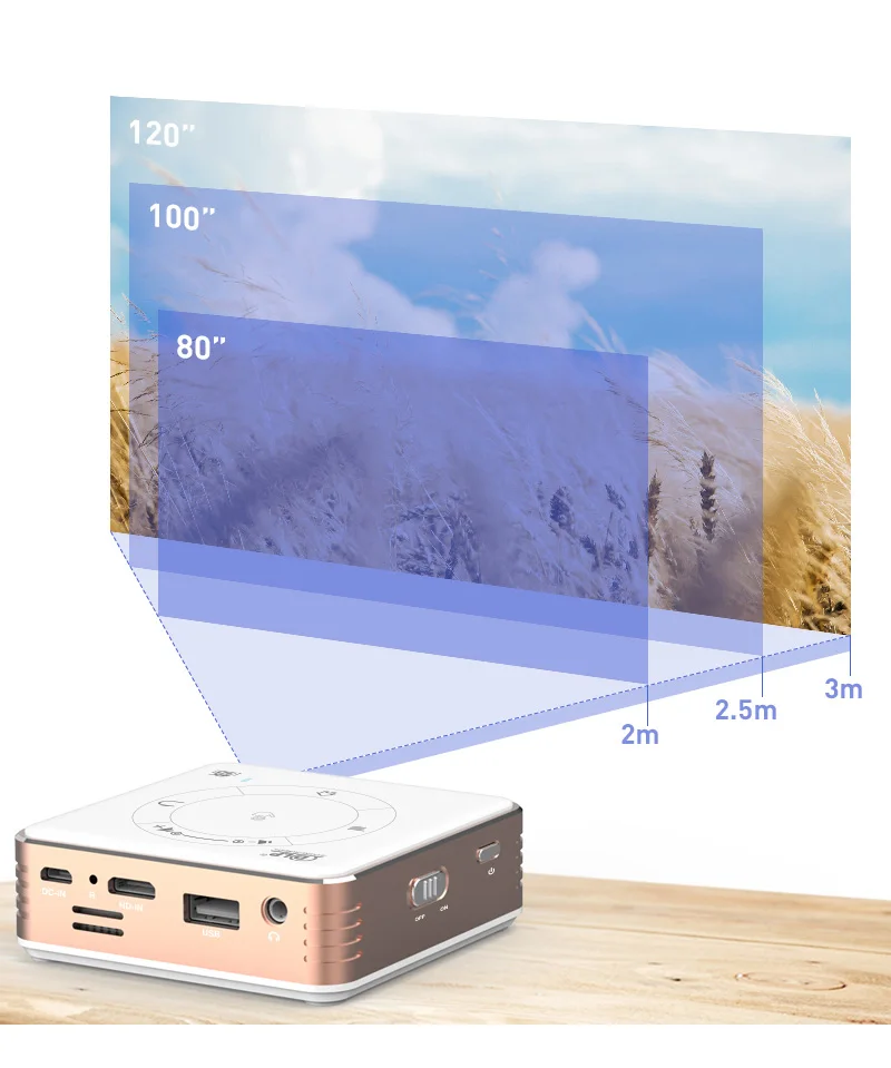 best projector DLP C99 4K Projector Android 9.0 DDR4 2GB 16GB Mini Portable LED Projector 5G Wifi Bluetooth 3D Home Cinema Proyector Vs P10 P11 jinhoo projector
