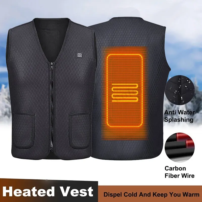 2018 Clothing Hot Compress Electric Vest Heated Jacket Heated Winter Body Warmer Warm Heated Pad Physiotherapy Thermal