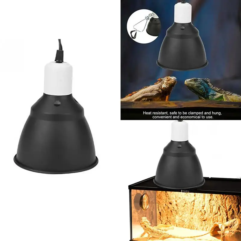 

Dome Reptile Lamp Fixture Reptile E27 pet UVB Light Fixture Optical Reflection Cover for Reptile Glass Terrariums