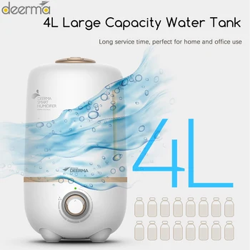 

Deerma DEM-F450 Air Humidifier 4L Household Ultrasonic Diffuser Humidifier Aromatherapy Humificador Mister Maker For Home Office
