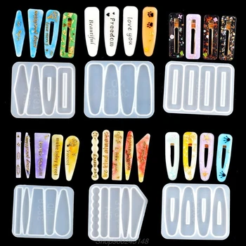 

Handmade Barrettes Silicone Epoxy Resin Molds DIY Hair Pin Acrylic Mold Alligator Hair Clip Molds Jewelry Tools Au17 20 Dropship