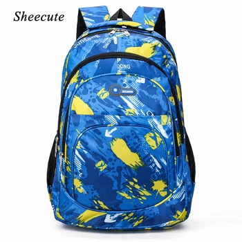 

2020 New Children School Bags Boys Backpack Fashion Printed Graffiti Backpack Casual Kids Travel Backpack Student School Bags