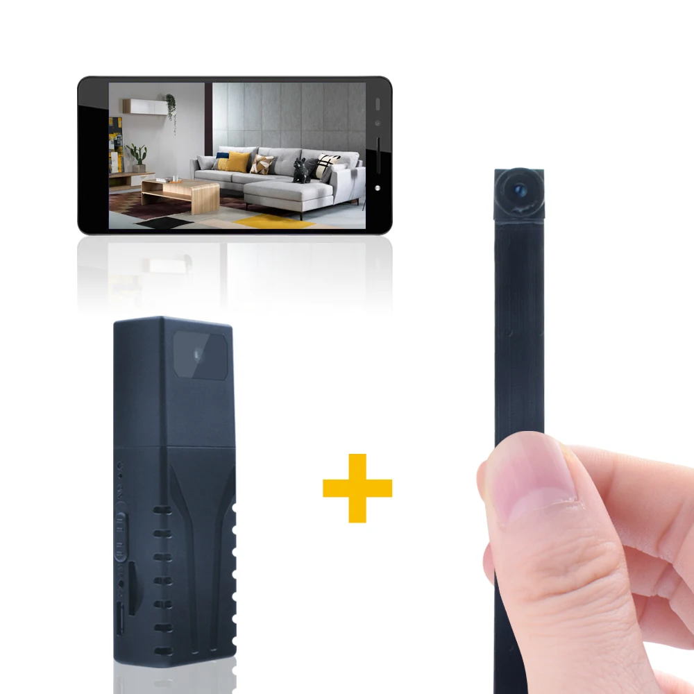 Full HD 1080P Мини Wifi IP камера с двумя объективами беспроводной пульт дистанционного