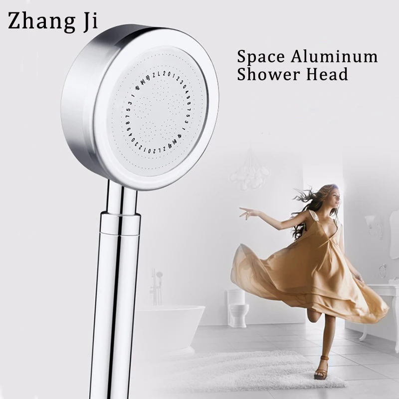 

Zhang Ji Top Aluminum Super High Pressure ShowerHead Water Saving Bathroom Technical Thermal Insulation Rainfall Shower Head 6cm