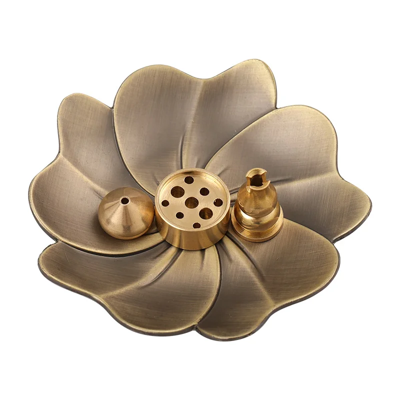 Incense holder incense holder indoor line incense burner brass aroma diffuser antique ornaments Taoist agarwood incense holder