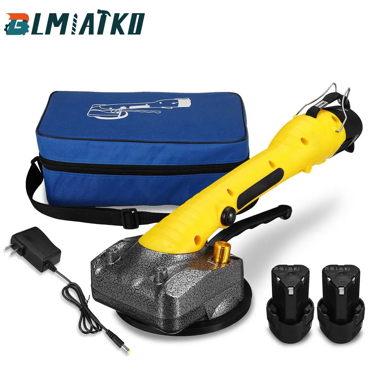 Piastrelle Per Pavimenti Da Parete Per Piastrelle Da 1000W Che Posano Uno Strumento Vibrante Con Ventosa Da 120X120Cm Con 2 Batterie Per Utensili Elet