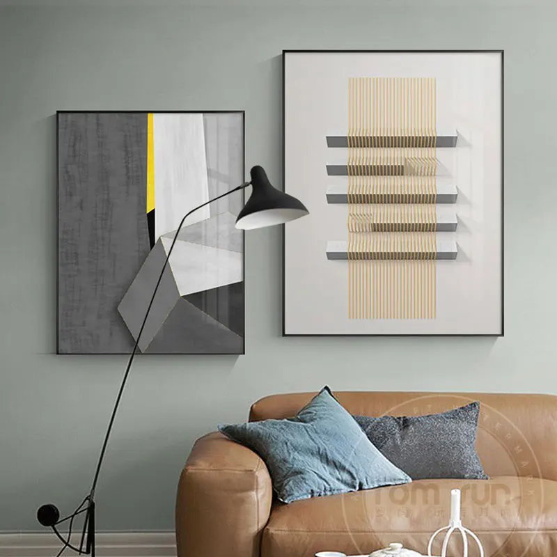 Abstract Industrial Geometry Poster Artistic Canvas Painting Posters and Prints Wall Pictures for Living Room Bedroom Home Deco | Дом и сад