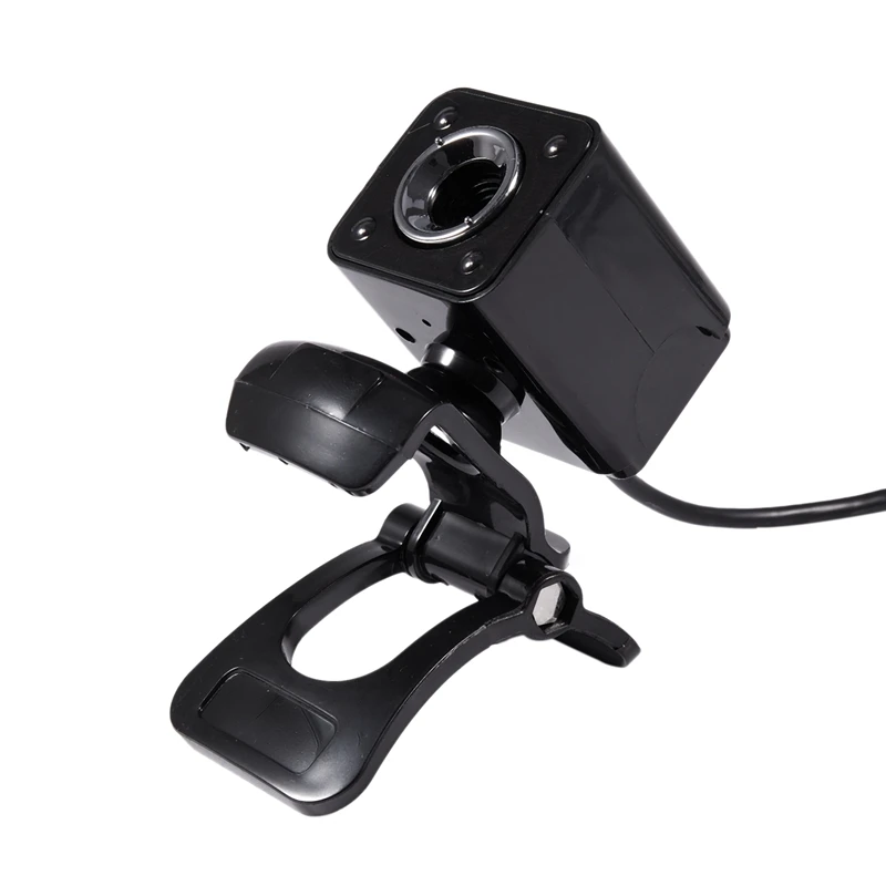 USB 8 мегапиксельная веб-камера видео+ 4LED черный микрофон для настольного ноутбука