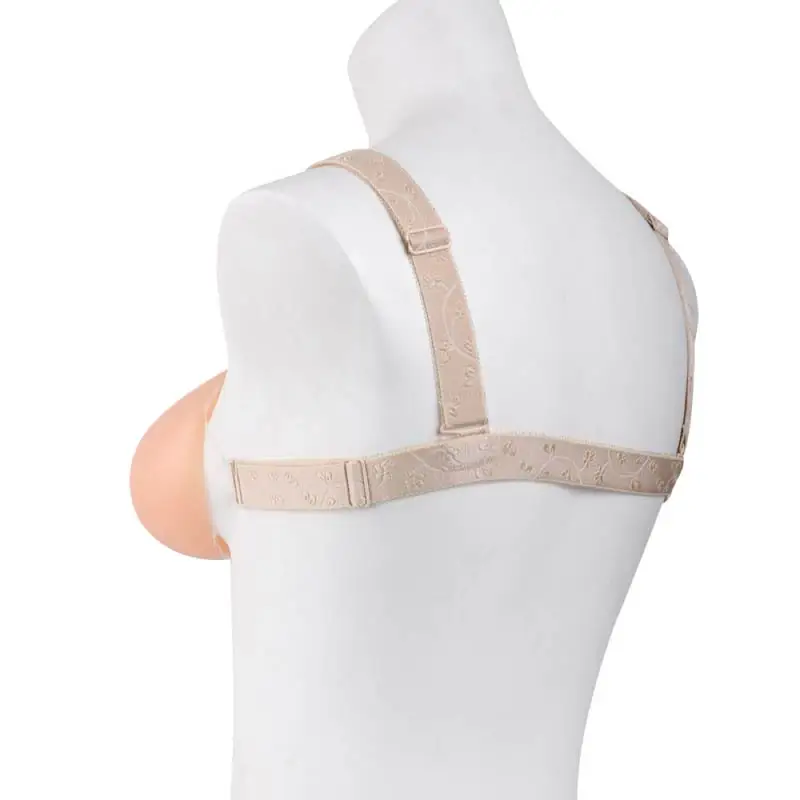 Топ Eleve тканевые ремни с использованием силиконовой формы груди Трансвестит ежедневное использование увеличитель бюста протез груди транссексуал любовь