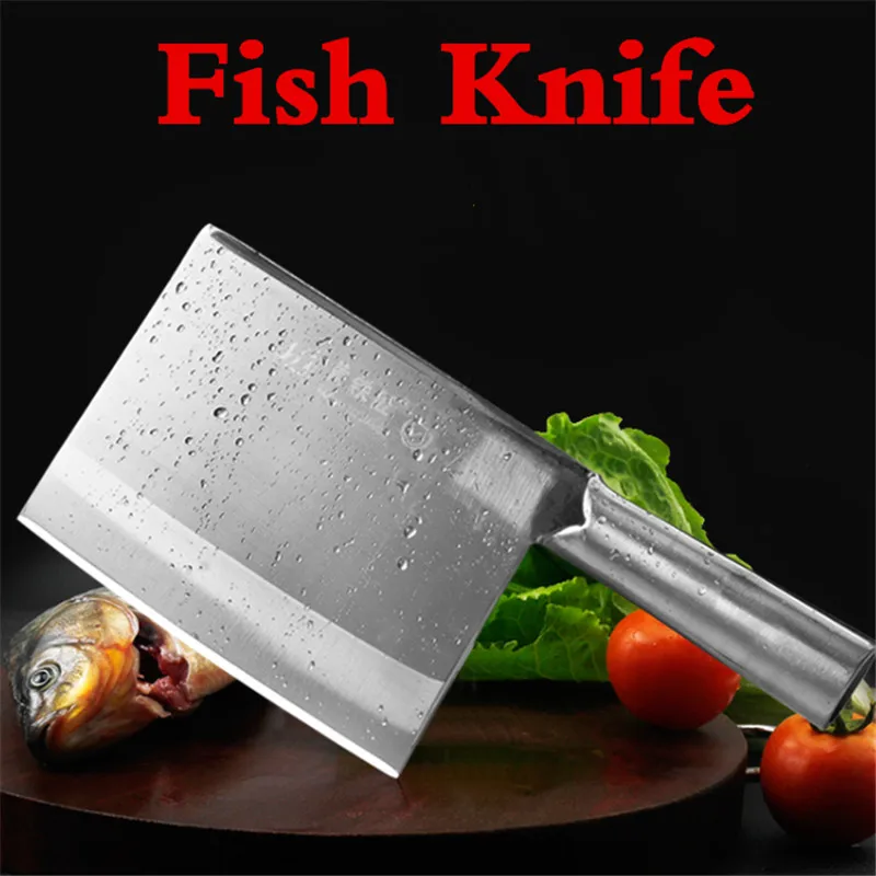 

super sharp heavy big Handmade Special knife for killing fish thicken cutting fish bone sashimi japanese chef knife meat cleaver